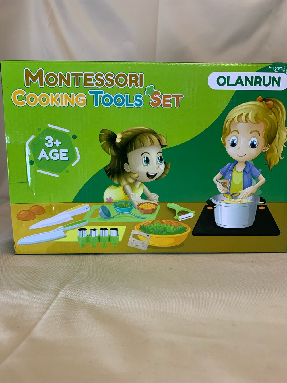 Montessori Cooking Tools Set for Kids - Green